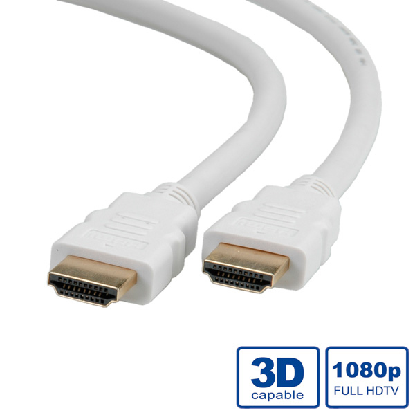 ROLINE HDMI High Speed Cable cable HDMI 7,5 m HDMI tipo A (Est�ndar) Blanco