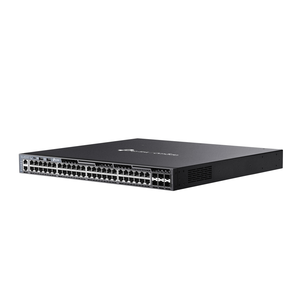 TP-Link Omada SG6654XHP G�r� L3 Gigabit Ethernet (10/100/1000) Connexion Ethernet, supportant lalimentation via ce port (PoE) 1U Noir