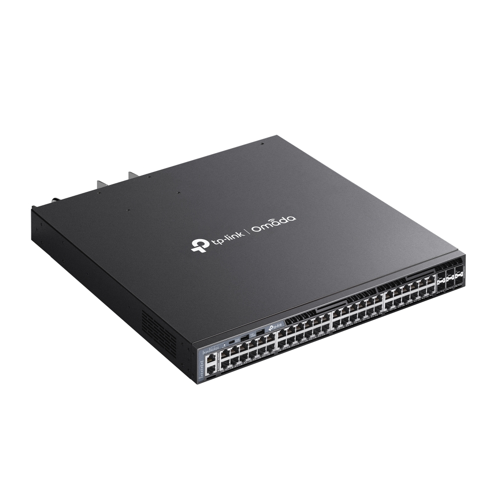 TP-Link Omada SG6654XHP G�r� L3 Gigabit Ethernet (10/100/1000) Connexion Ethernet, supportant lalimentation via ce port (PoE) 1U Noir