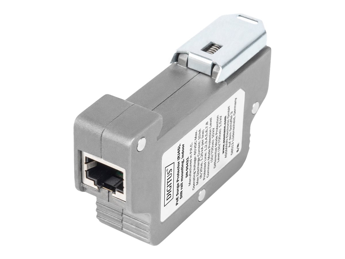 Digitus PoE Surge Protector (RJ45), montaje en riel DIN, interior