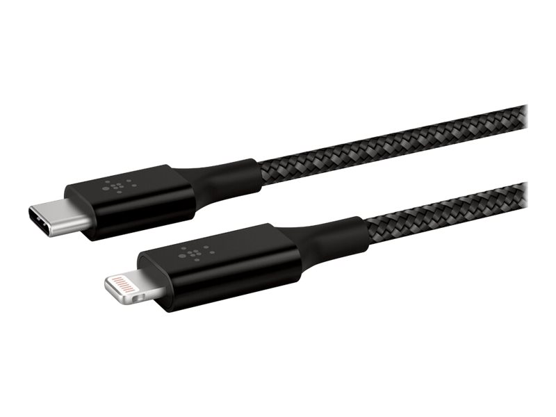 PARAT PARAPROJECT - Lightning-Kabel - 24 pin USB-C mnnlich zu Lightning mnnlich - 1 m - Schwarz - fr Apple iPad/iPhone/iPod (Lightning)