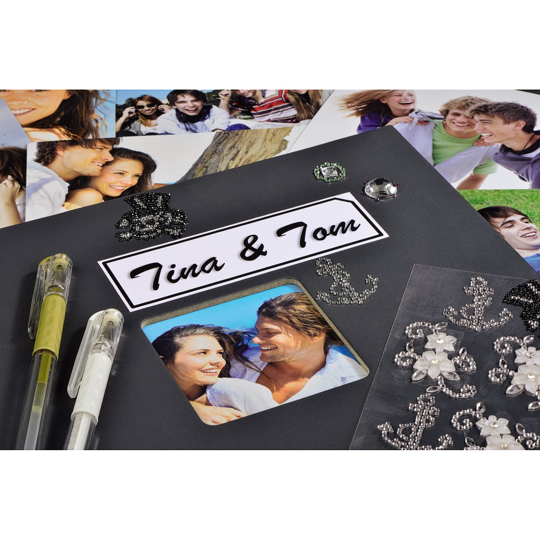 Hama Fine Art album fotografico e portalistino Grigio 50 fogli 10 x 15 cm