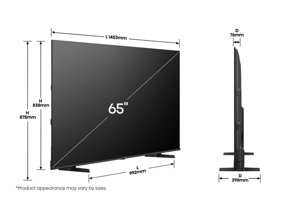 Hisense 65E77Q 165.1 cm (65) 4K Ultra HD Smart TV Wi-Fi Black