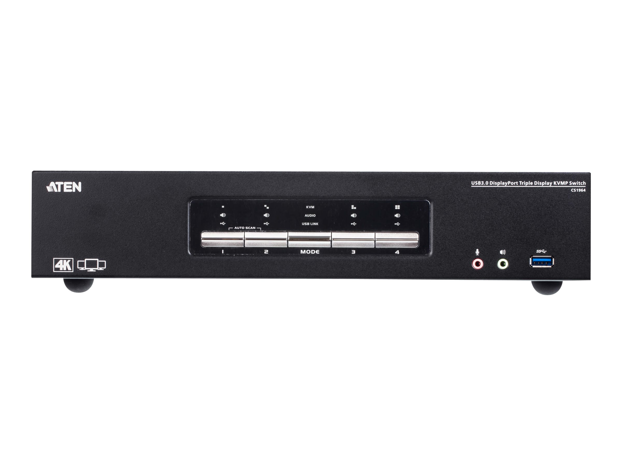 ATEN CS1964 KVM switch Black