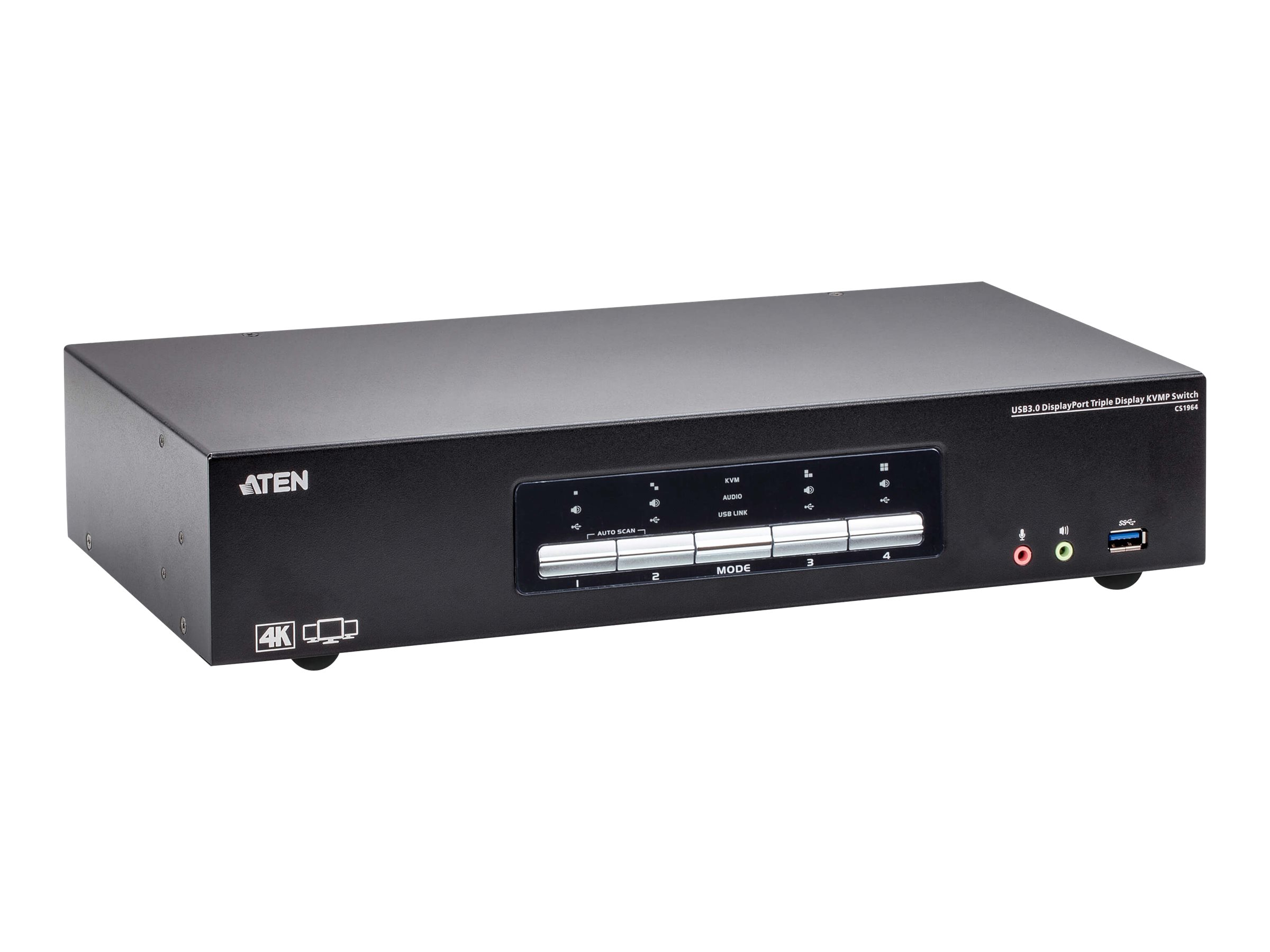 ATEN CS1964 KVM switch Black
