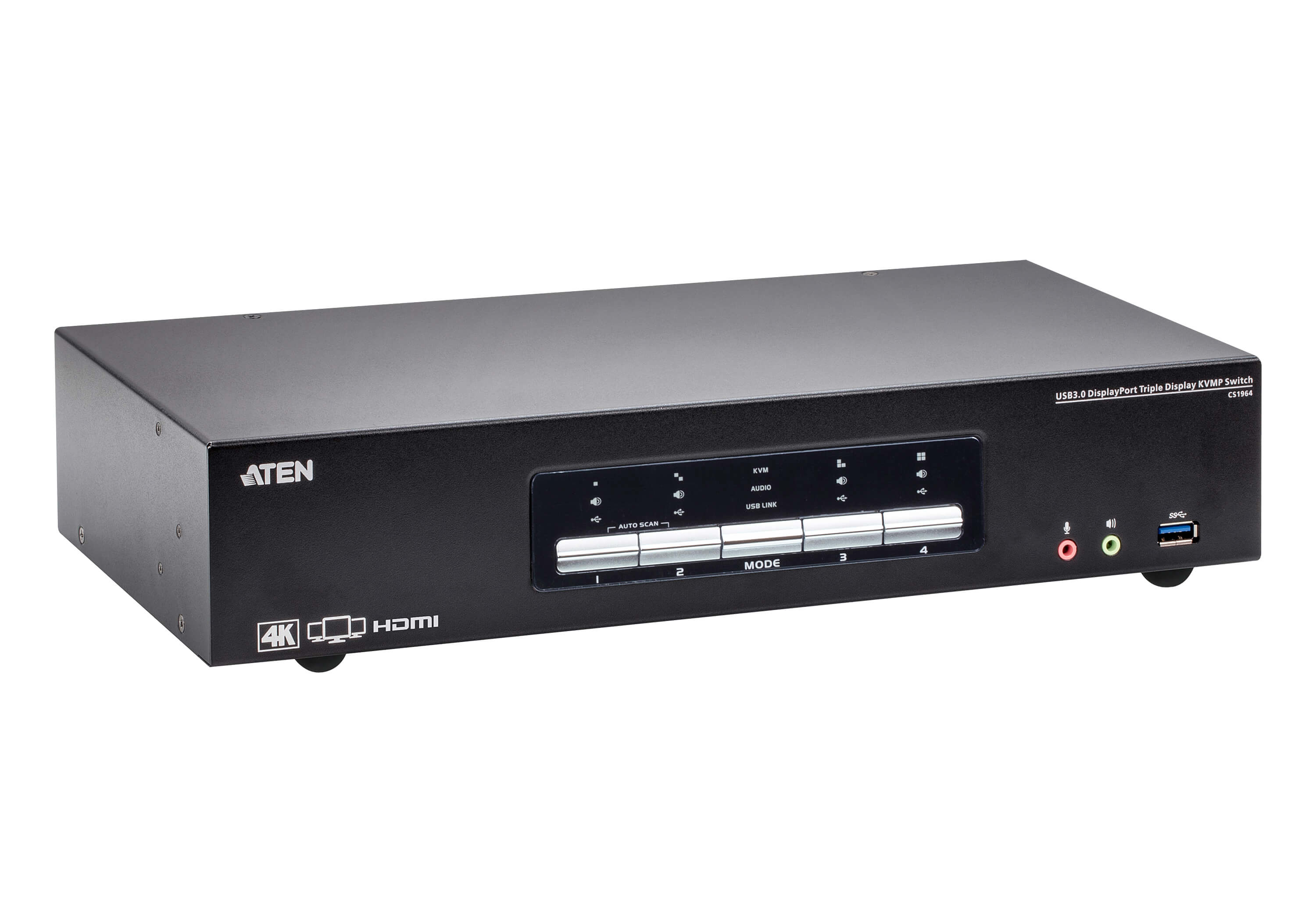 ATEN CS1964 KVM switch Black