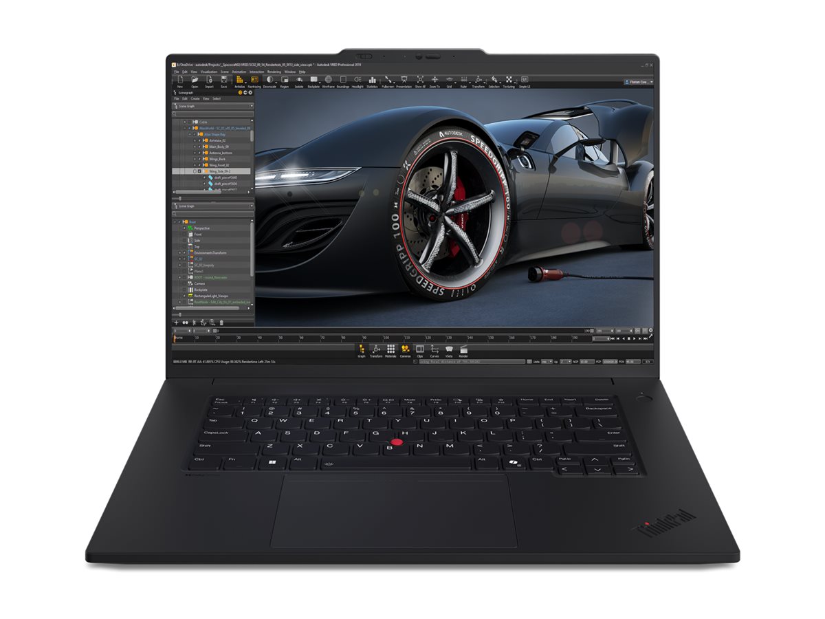 Lenovo ThinkPad P1 Gen 7 Intel Core Ultra 7 165H 40,6 cm (16) WUXGA 64 GB LPDDR5x-SDRAM 2 TB SSD Wi-Fi 7 (802.11be) Windows 11 Pro Alemn Negro