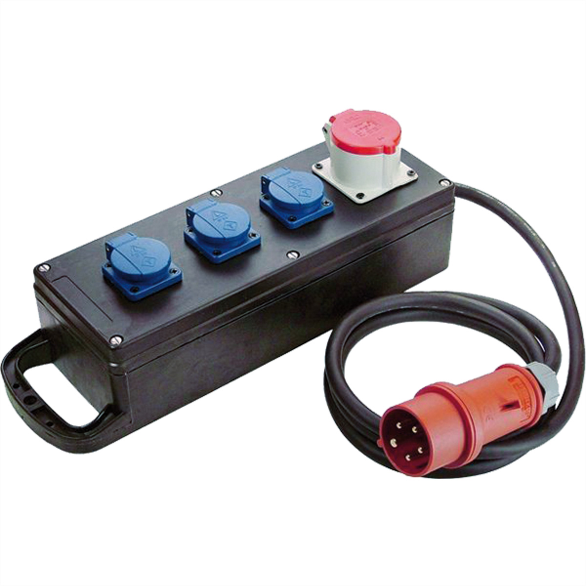 Bachmann Steckdosenleiste - Wechselstrom 400 V - Eingabe, Eingang CEE 7/4 - Ausgangsanschlsse: 3 (3 x CEE 7/4)