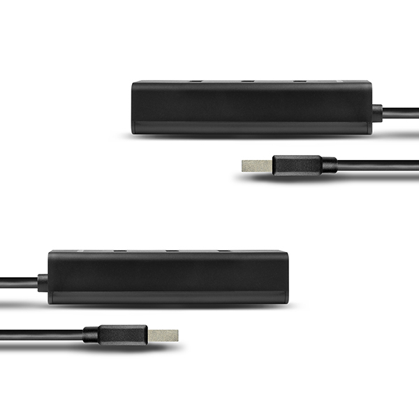 Axagon HUE-S2BL interface hub USB 3.2 Gen 1 (3.1 Gen 1) Type-A 5000 Mbit/s Black