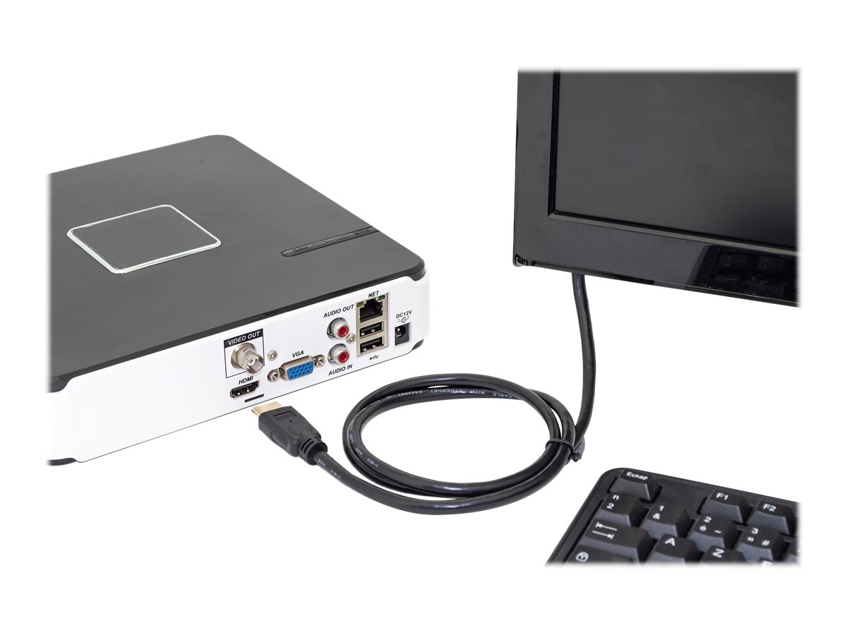 Digitus HDMI Premium High Speed con cavo di collegamento Ethernet