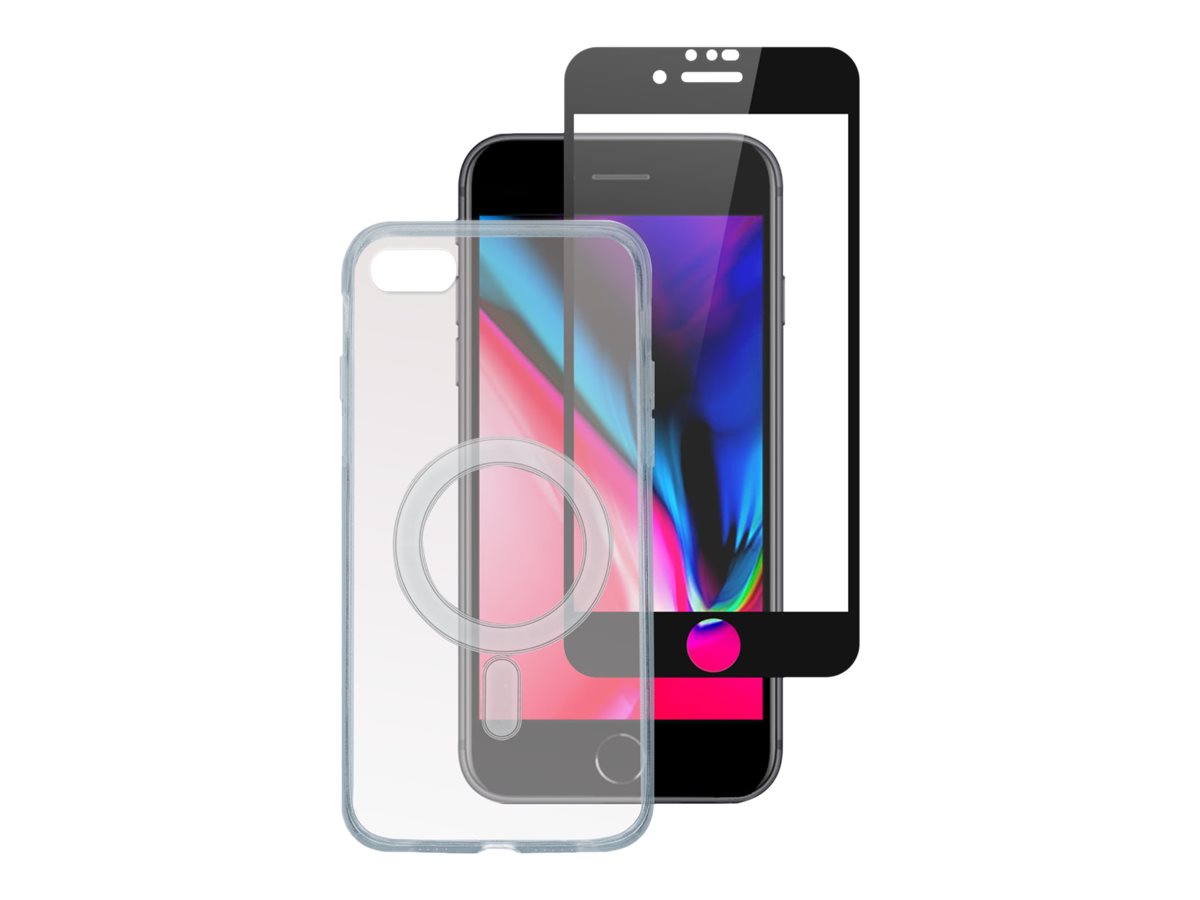 4smarts 360 Starter Set - Schutzhlle hintere Abdeckung fr Mobiltelefon - kompatibel mit MagSafe - fettabweisende Beschichtung, Thermoplastisches Polyurethan (TPU)