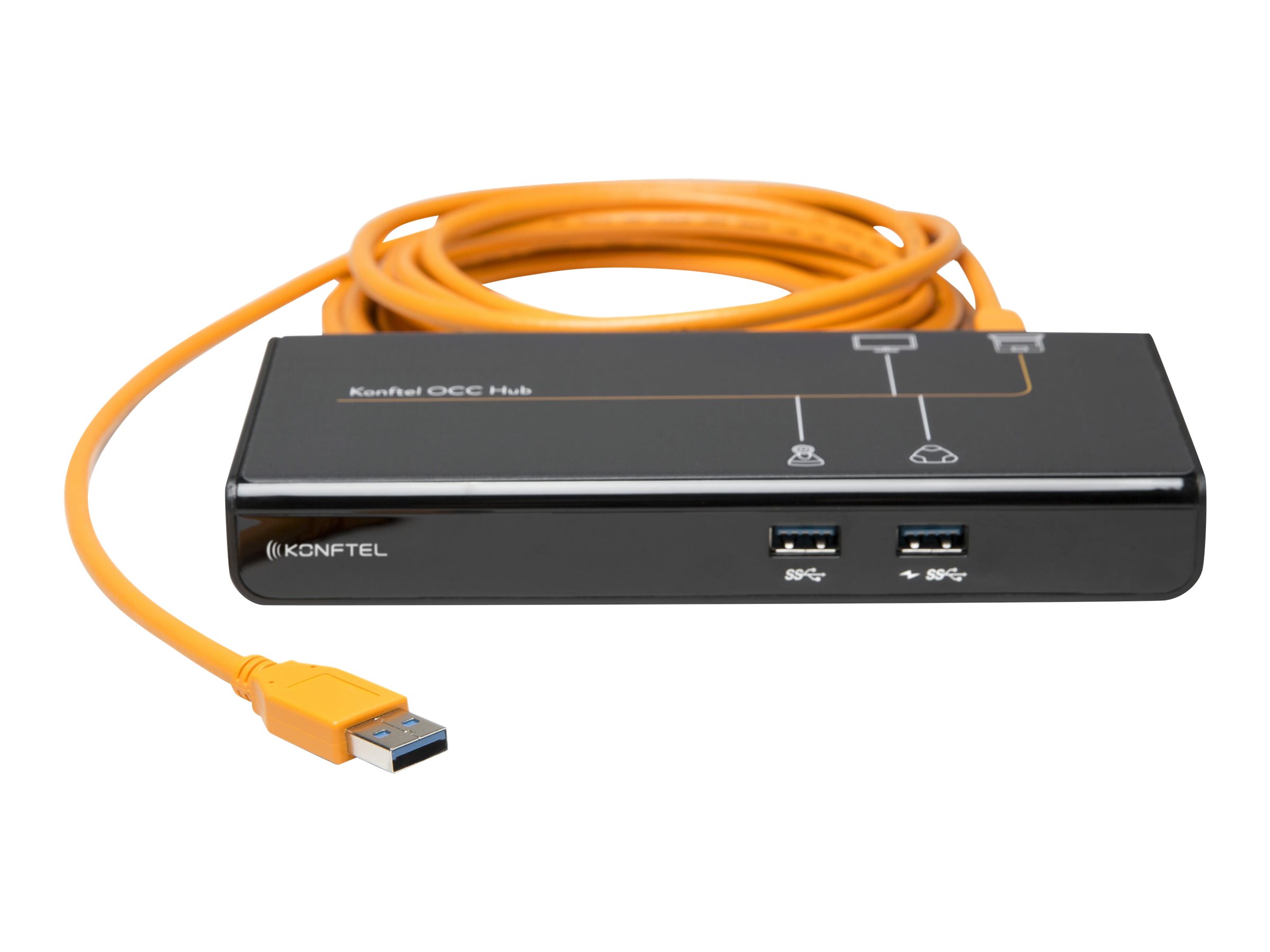 Konftel 900102149 hub de interfaz USB 3.2 Gen 1 (3.1 Gen 1) Type-A Negro