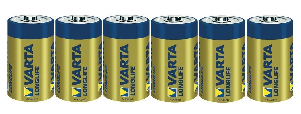 Varta Longlife Extra D, 6x Batera de un solo uso Alcalino