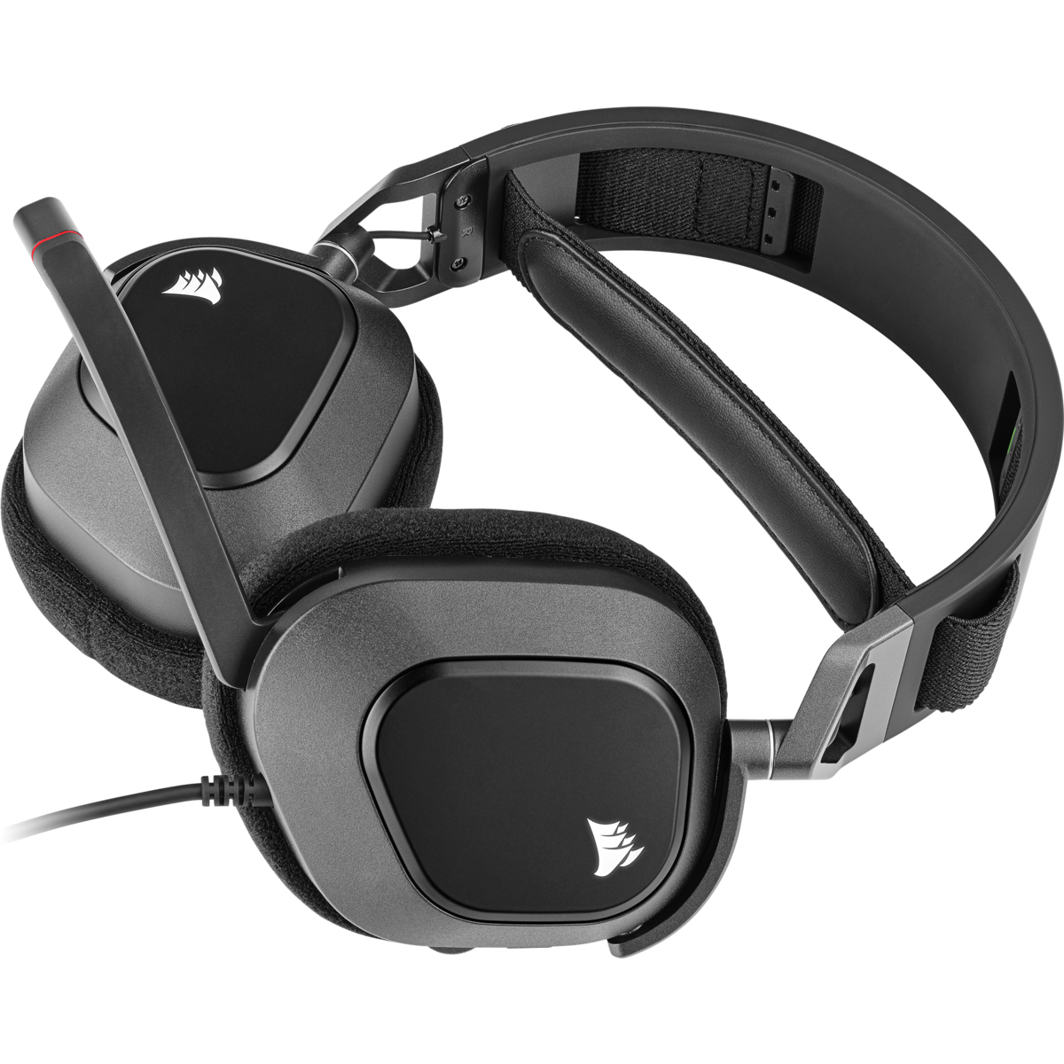 Corsair HS80 RGB USB Auriculares Almbrico De mano Juego Carbono