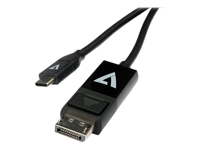 V7 V7UCDP-2M changeur de genre de c�ble USB Type-C 3.2 Gen 1 DisplayPort Noir