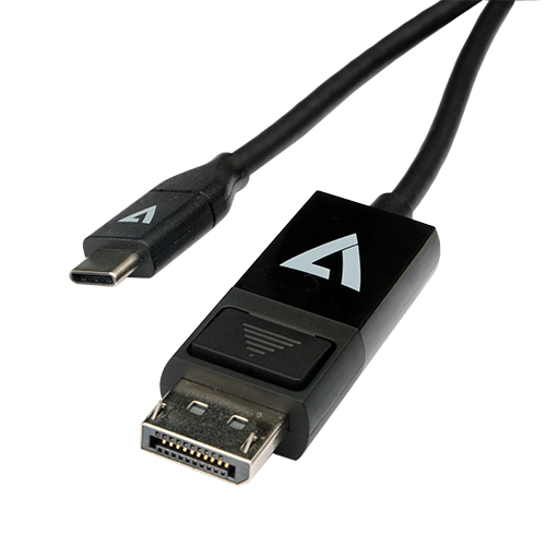 V7 V7UCDP-2M changeur de genre de c�ble USB Type-C 3.2 Gen 1 DisplayPort Noir