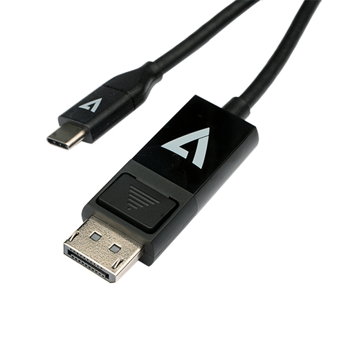 V7 V7UCDP-2M changeur de genre de c�ble USB Type-C 3.2 Gen 1 DisplayPort Noir