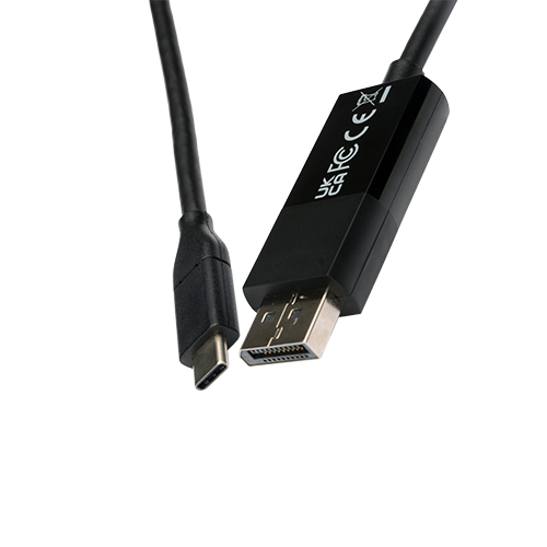 V7 V7UCDP-2M changeur de genre de c�ble USB Type-C 3.2 Gen 1 DisplayPort Noir