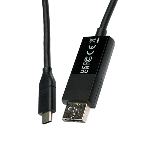 V7 V7UCDP-2M changeur de genre de c�ble USB Type-C 3.2 Gen 1 DisplayPort Noir