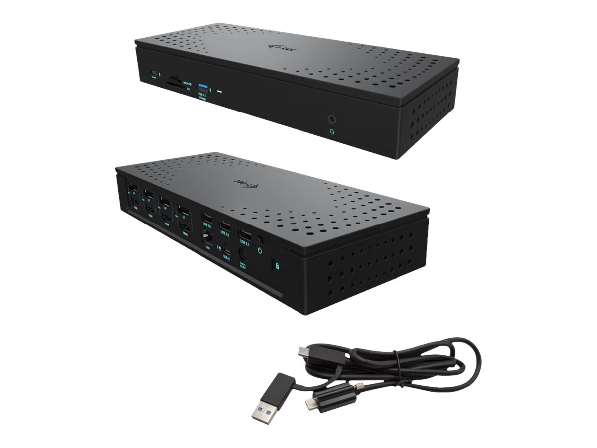 i-tec Universal USB 3.0/USB-C/Thunderbolt, Quattro 4K Display Docking Station + Power Delivery 100W