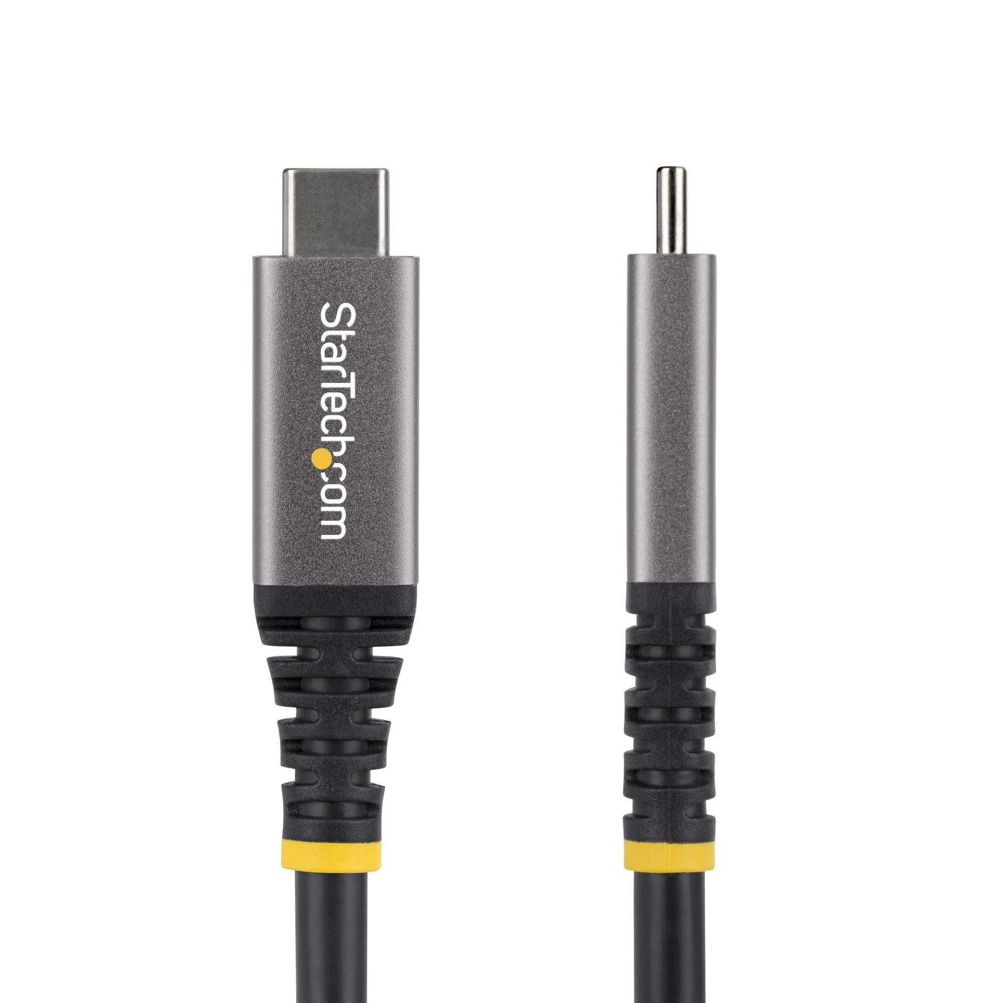 StarTech.com Cavo USB4 da 3m, Cavo USB-C Certificato USB-IF, 20 Gbps, PD 60W, DP 2.1 4K 120Hz, Cavetto Tipo-C con guaina in TPE, Nero