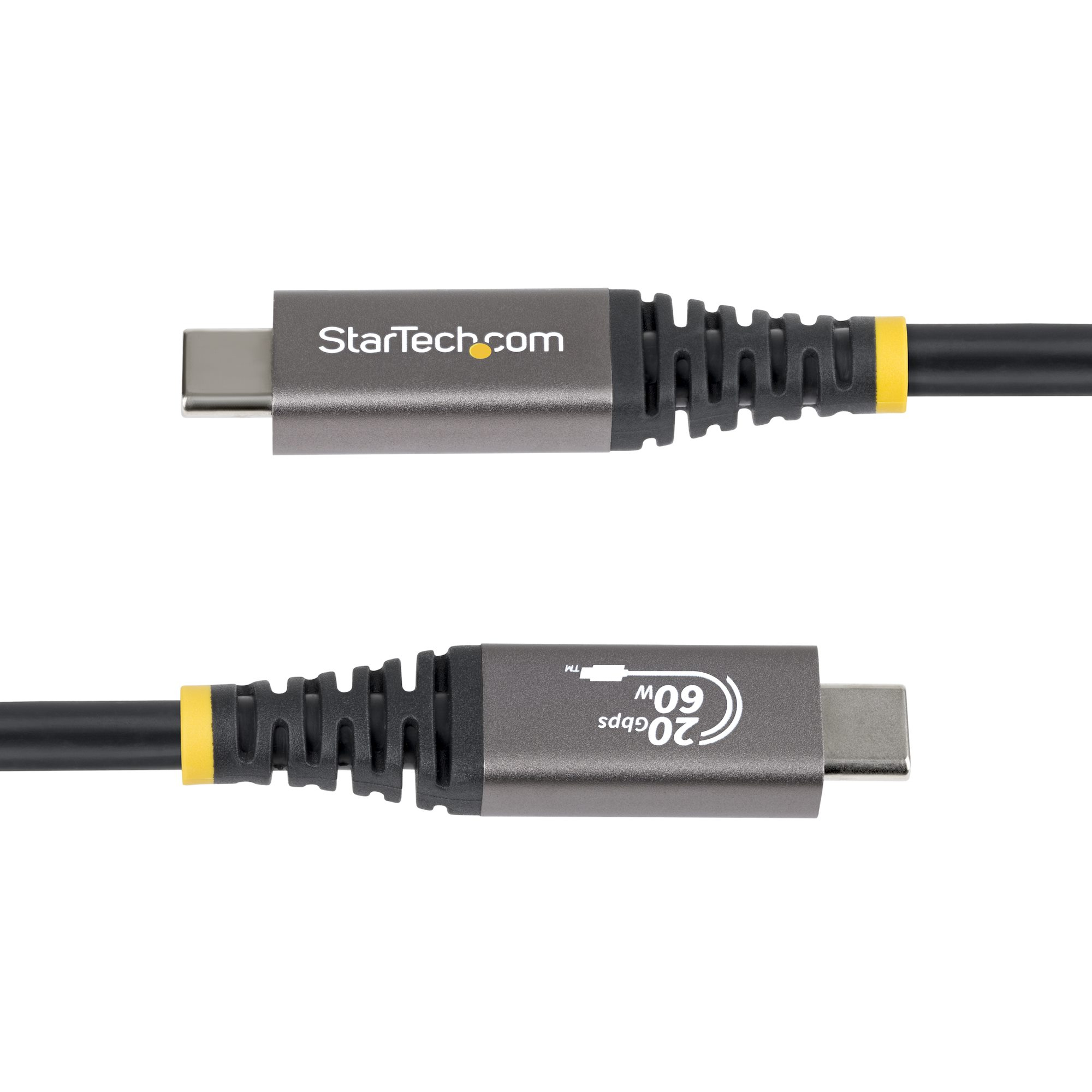 StarTech.com Cavo USB4 da 3m, Cavo USB-C Certificato USB-IF, 20 Gbps, PD 60W, DP 2.1 4K 120Hz, Cavetto Tipo-C con guaina in TPE, Nero