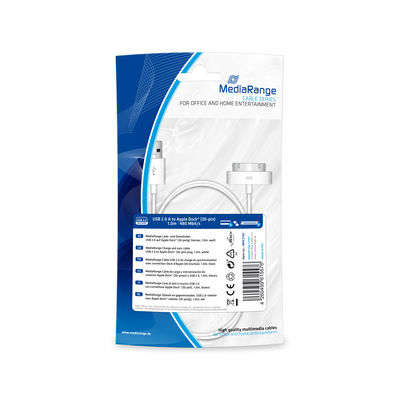 MEDIARANGE MRCS181 - 1 m - USB A - USB 2.0 - Wei�