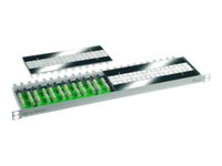 Telegrtner Karl Grtner Telegrtner Multi 12x VM 8-8 - Anschlussblock - geeignet fr Wandmontage - CAT 7 - Hellgrau, RAL 7035 - 0.5U - 48.3 cm (19)