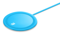 Cellularline Neon Wireless Charger - Apple, Samsung and other Wireless Smartphones Base colorata di ricarica wireless Azzurro