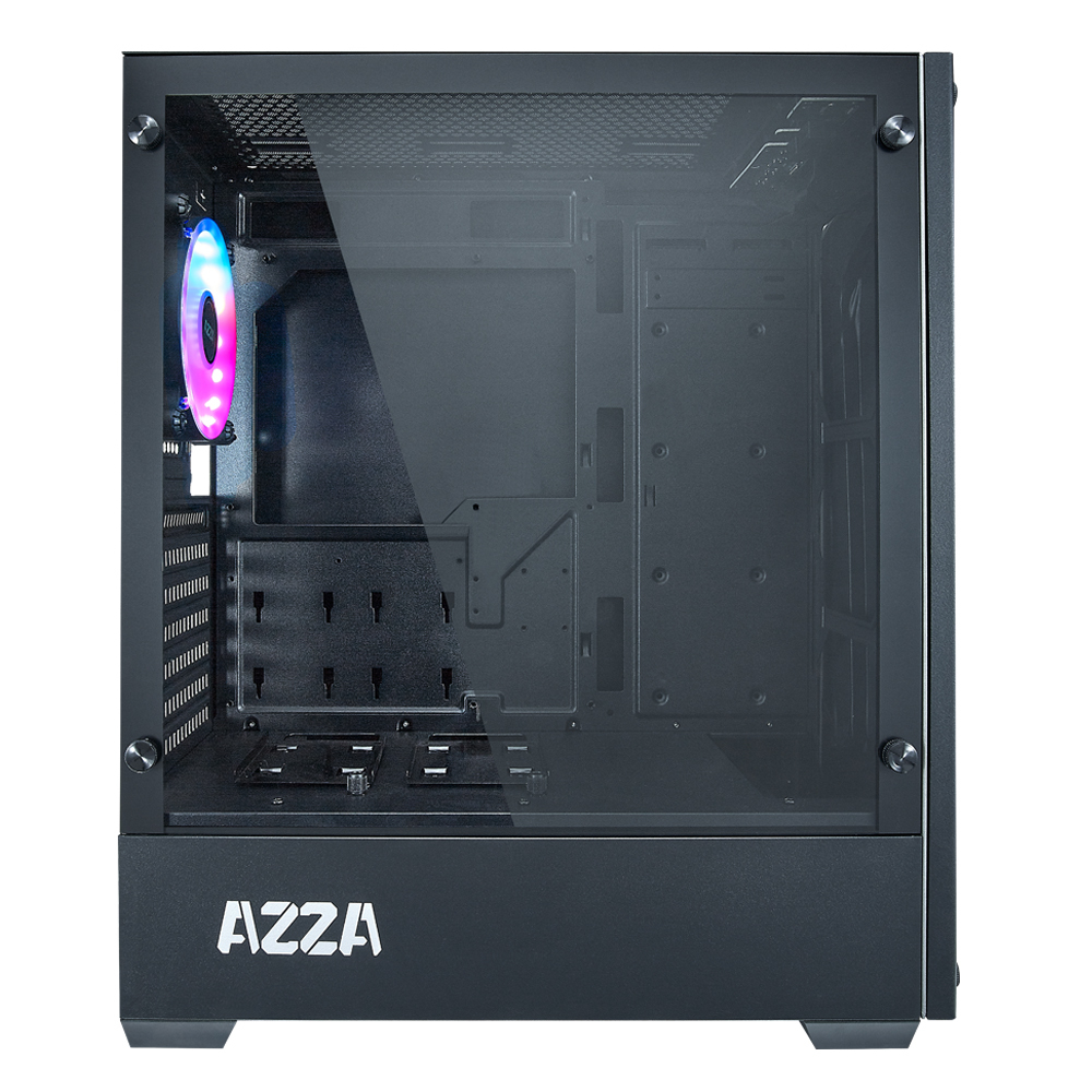 Azza APOLLO 430 Midi Tower Black, Transparent
