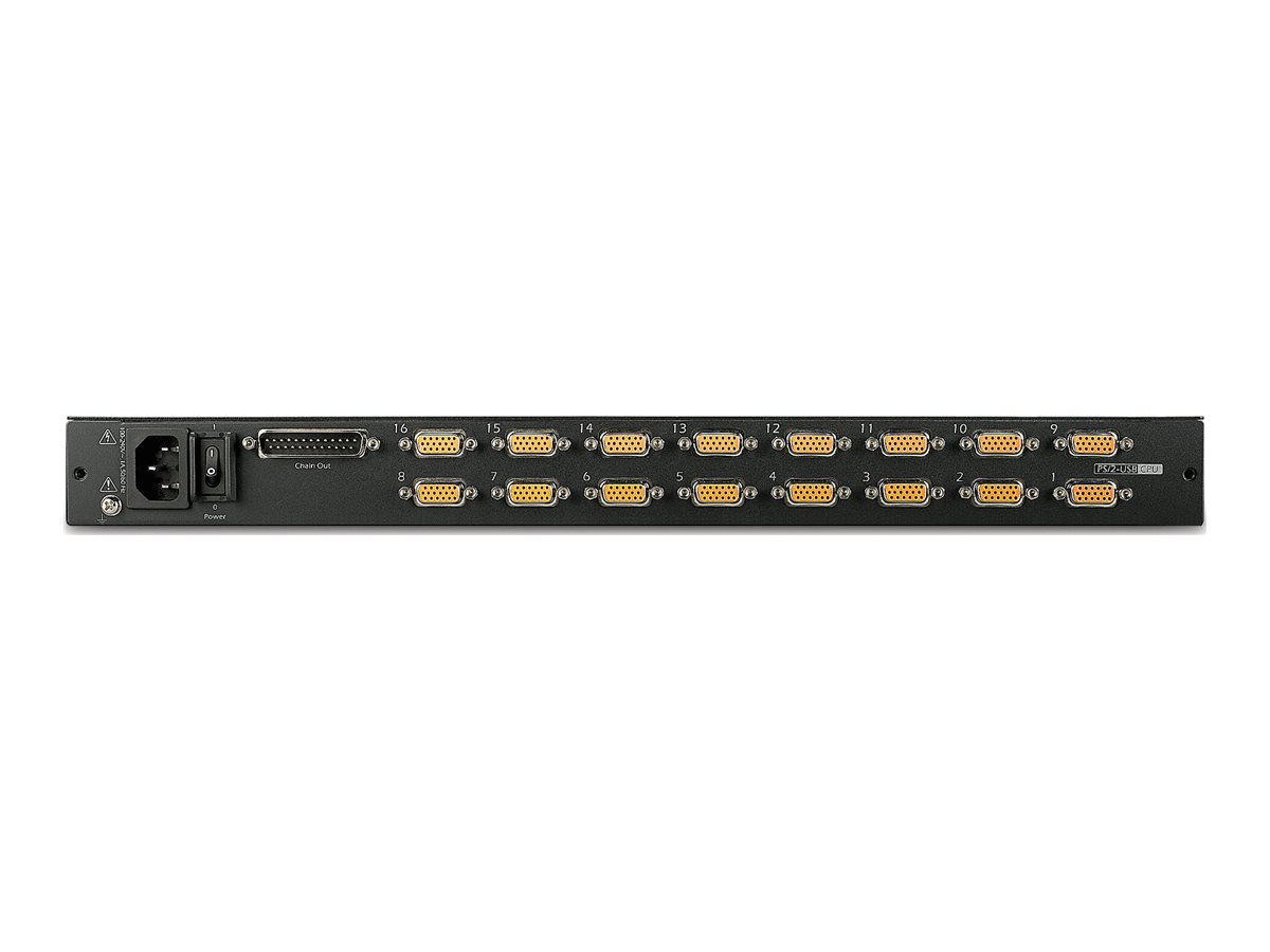 APC LCD Console - KVM-Konsole mit KVM-Switch - 16 Anschl�sse - PS/2 - 43.2 cm (17)