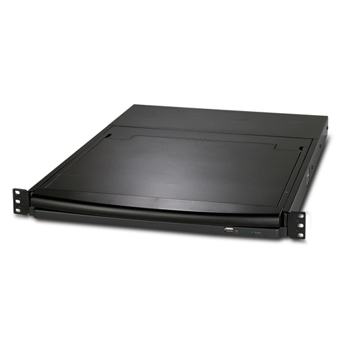 APC LCD Console - KVM-Konsole mit KVM-Switch - 16 Anschl�sse - PS/2 - 43.2 cm (17)
