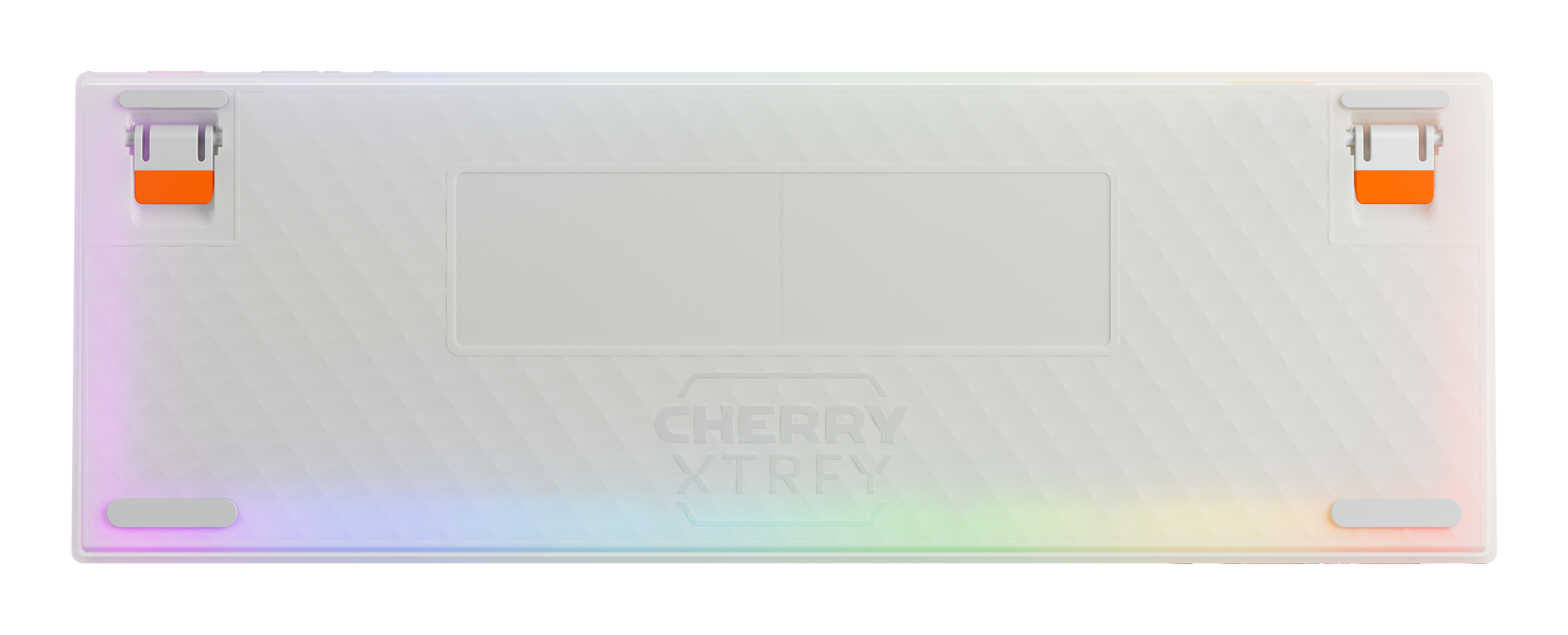 CHERRY K5 PRO TMR COMPACT tastiera Gaming USB QWERTZ Tedesco Arancione, Bianco