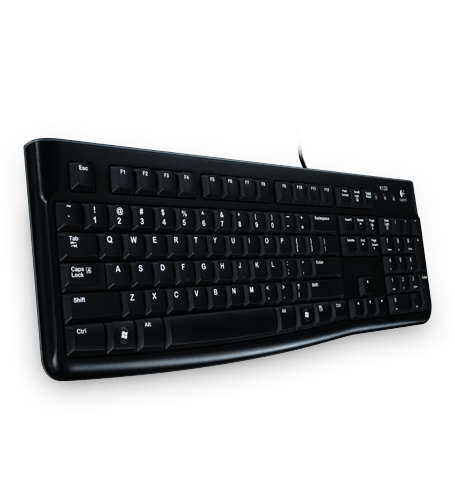 Logitech K120 Corded Keyboard clavier USB QWERTY Estonien Noir