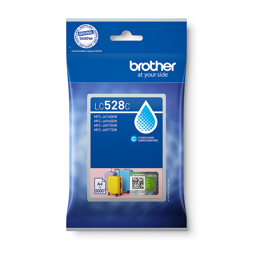 Brother LC528C cartuccia dinchiostro 1 pz Originale Ciano