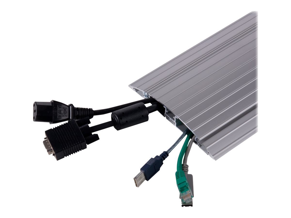 Dataflex Addit straight 402 - Kabelschutz - Boden montierbar