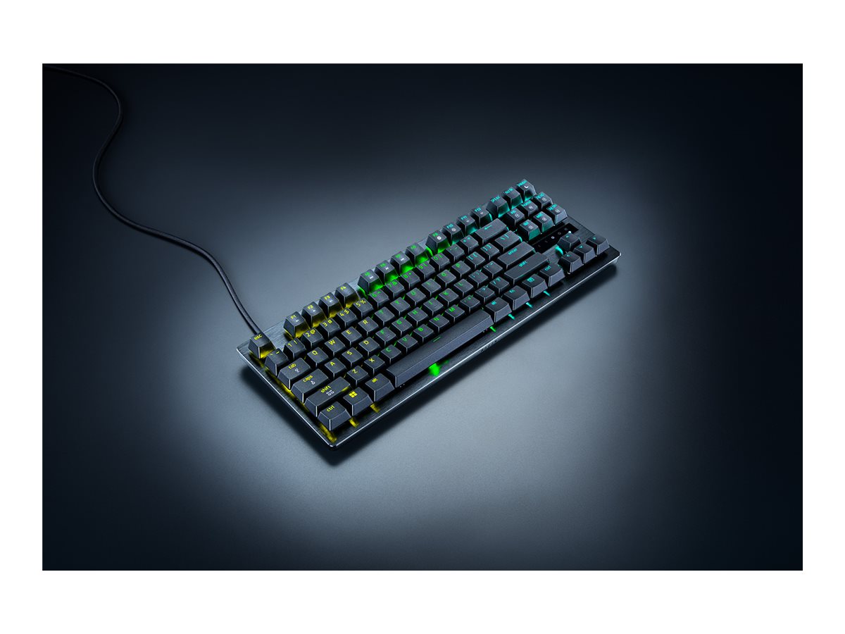 Razer Huntsman V3 8Khz - Tastatur - TKL - Hintergrundbeleuchtung - USB - QWERTZ - Deutsch - Tastenschalter: Razer Analog Optical Switches (Gen-2)