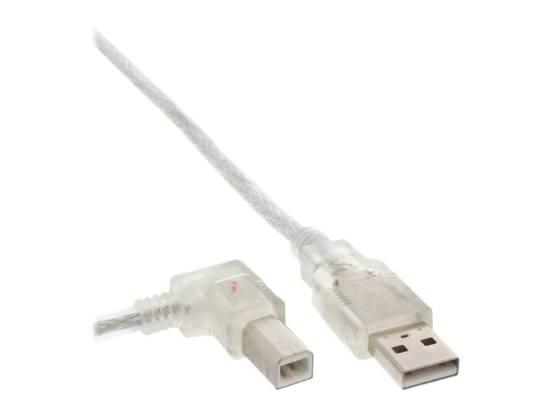 InLine 0.5m USB 2.0 AM/BM cble USB 0,5 m USB A USB B Transparent