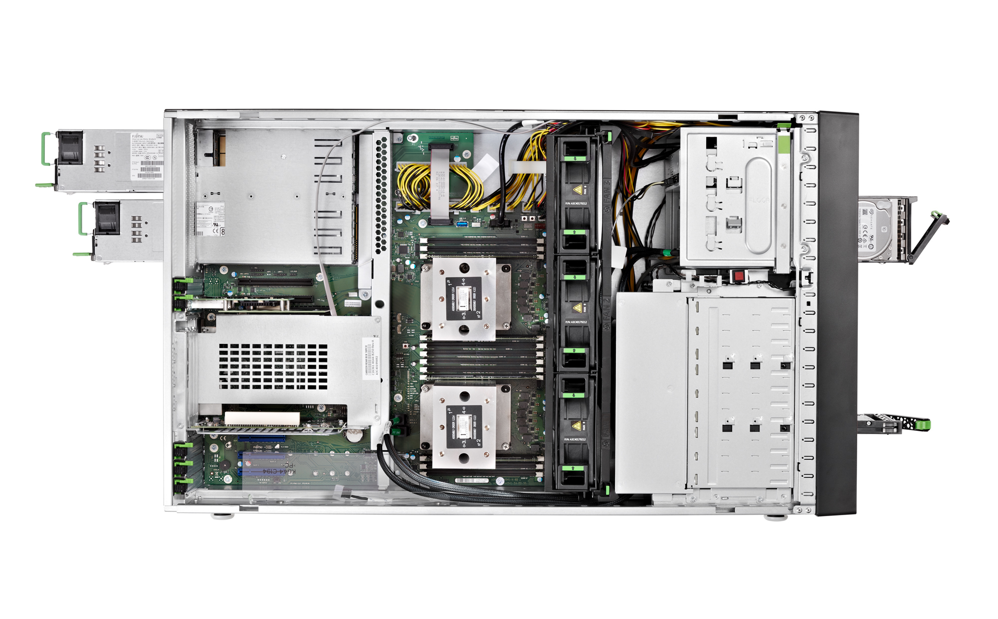 Fujitsu PRIMERGY TX2550 M5 - Server - Tower - 4U - zweiweg - 1 x Xeon Gold 6234 / 3.3 GHz - RAM 32 GB - SATA - Hot-Swap 6.4 cm (2.5)