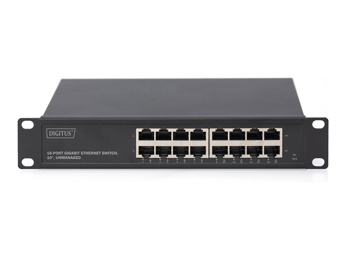 DIGITUS 10 Gigabit Ethernet Switch, 16-Port, Unmanaged