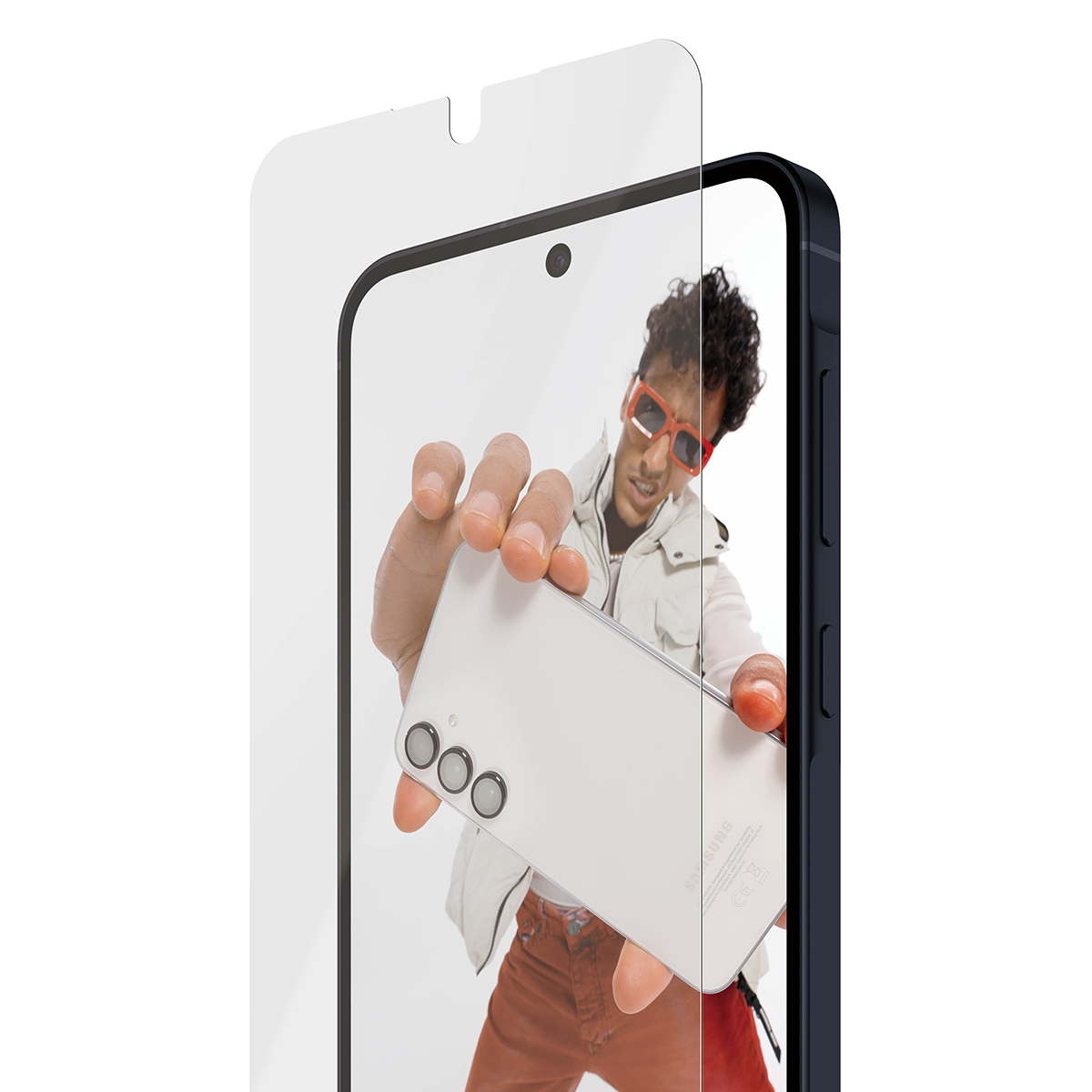 PanzerGlass SAFE. by � Screen Protector Samsung Galaxy A57 5G | Ultra-Wide Fit | Bulk