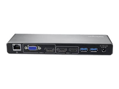 StarTech.com Thunderbolt 3 Dock - Doppio monitor 4K 60Hz TB3 Laptop Docking Station con DisplayPort, HDMI e VGA 1080p - Power Delivery e ricarica 85W - 2x USB-A, Ethernet - Mac e Windows