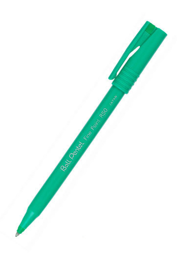 Pentel R50 Bol�grafo retr�ctil con clip Verde 1 pieza(s)