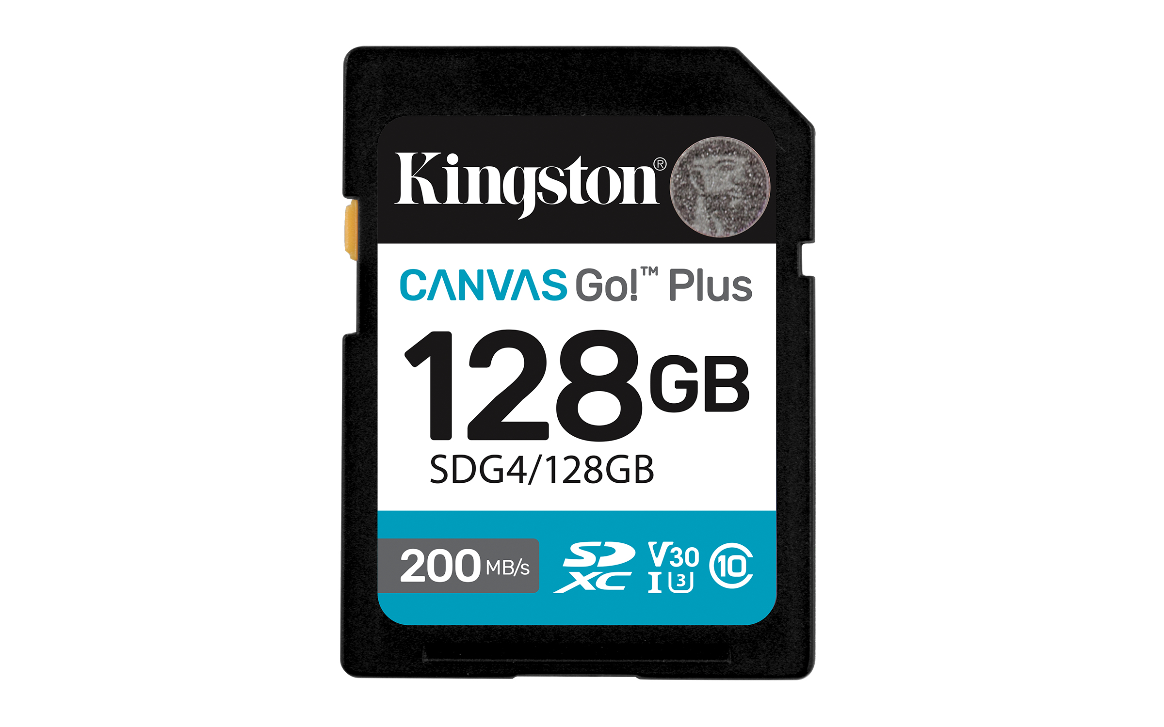 Kingston 128GB SDXC Canvas Go Plus Gen4 200MB/s C10 UHS-I U3 - Secure Digital (SD)
