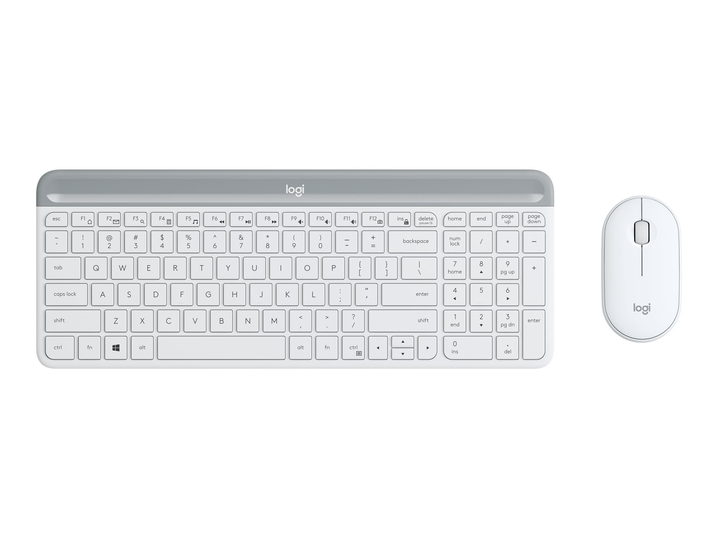 Logitech 920-009199 teclado Ratn incluido Oficina RF inalmbrico Espaol Blanco