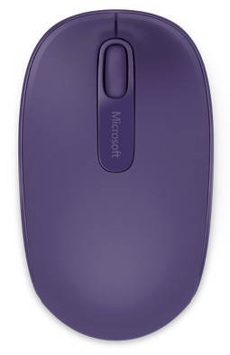Microsoft Wireless Mobile Mouse 1850 - Maus - rechts- und linksh�ndig - optisch - 3 Tasten - kabellos - 2.4 GHz - kabelloser Empf�nger (USB)