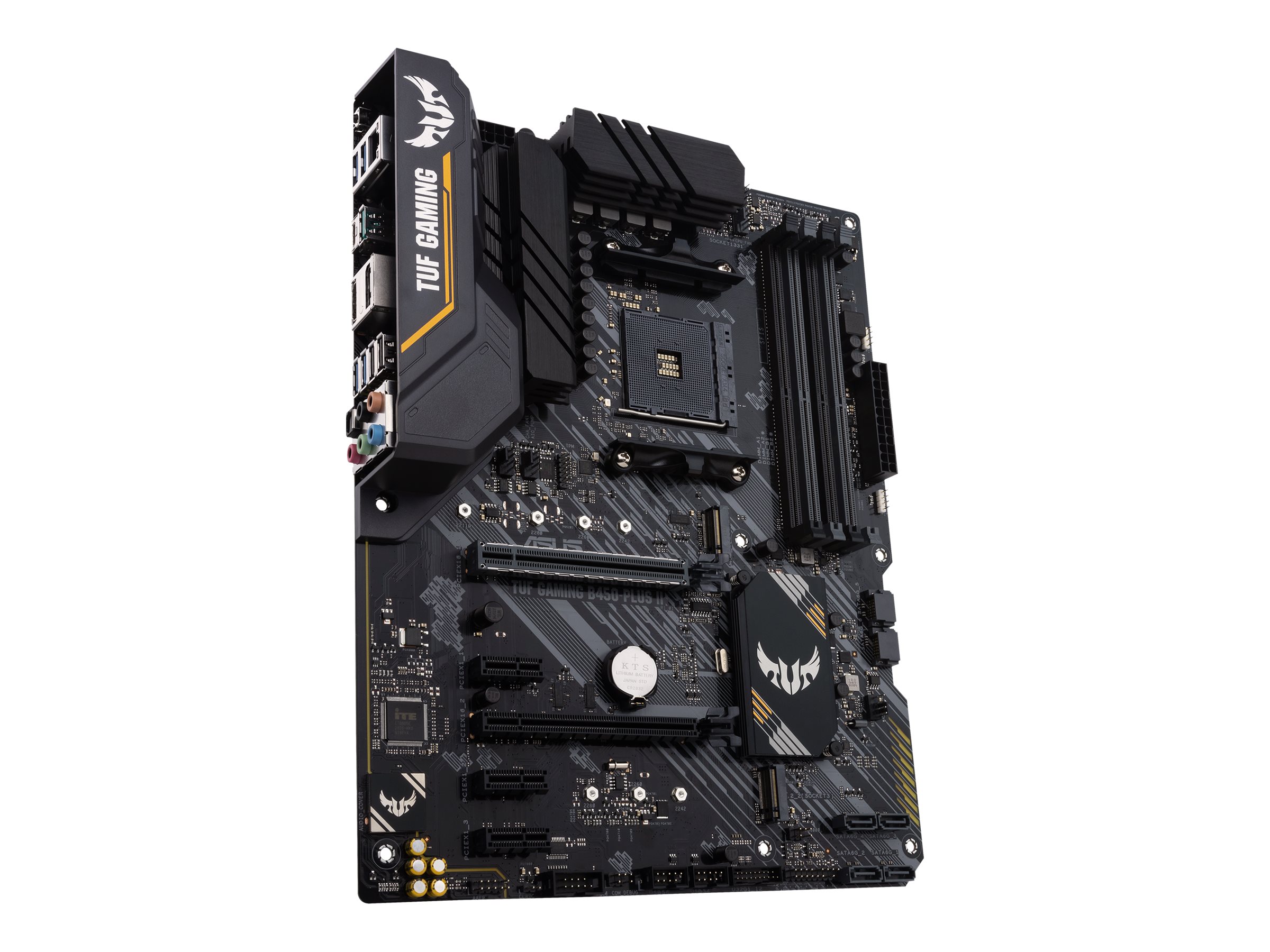 ASUS TUF GAMING B450-PLUS II - Motherboard - ATX - Socket AM4 - AMD B450 Chipsatz - USB-C Gen2, USB 3.2 Gen 1, USB 3.2 Gen 2 - Gigabit LAN - Onboard-Grafik (CPU erforderlich)