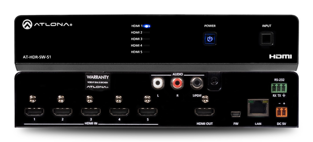 Atlona AT-HDR-SW-51 matrix switcher 13.53 W