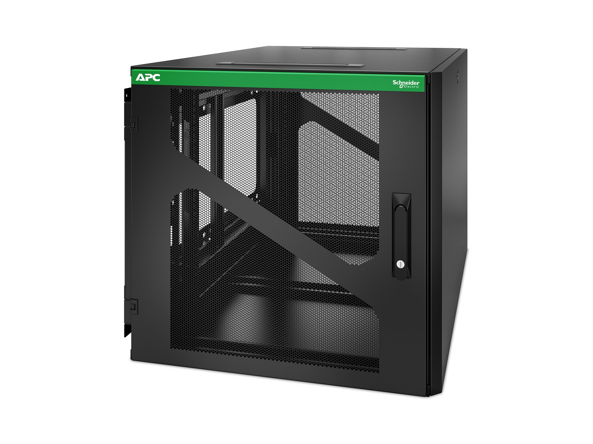 APC NetShelter WX AR112SM - 19 inch Wall Patch Cabinet, 12U/U, 800MM deep, Side mounting, Mounted