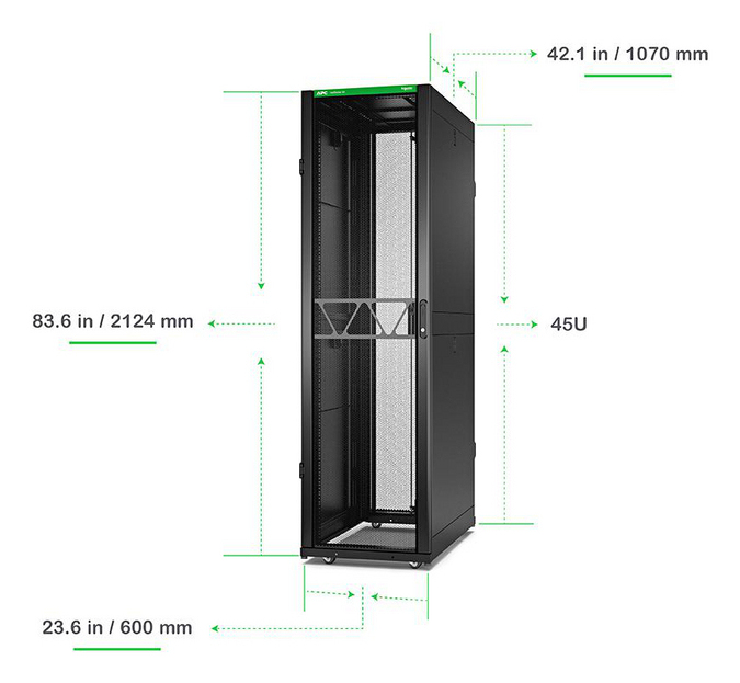 APC NetShelter SX Gen 2 - Schrank Netzwerkschrank - 2124 (H)